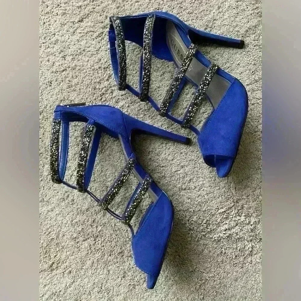 Guess Beaded Stiletto Heels Size 6 - Picture 2 of 5